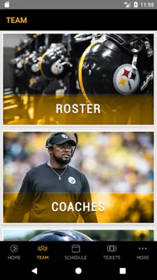 Pittsburgh Steelers android App screenshot 1