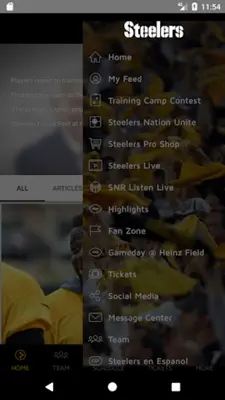 Pittsburgh Steelers android App screenshot 2