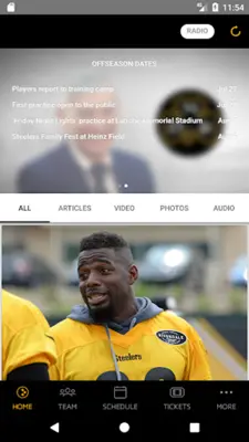 Pittsburgh Steelers android App screenshot 3